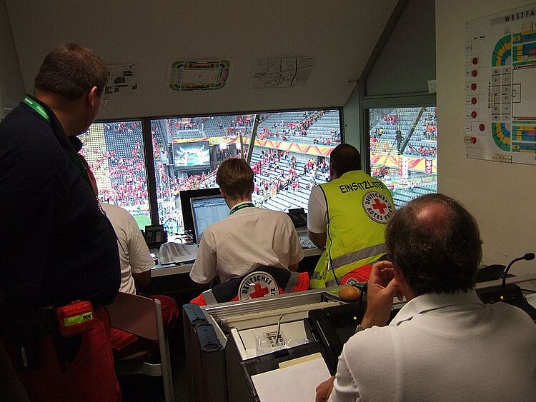 Einsatzleitung des DRK in Dortmund